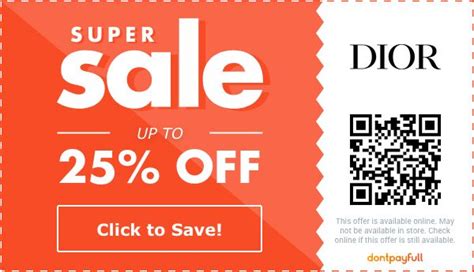 christian Dior coupon code